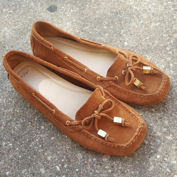 michael kors suede moccasins